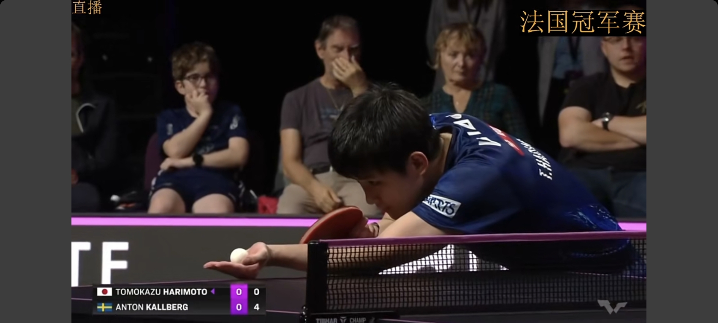 日本队逆转法国队，张本智和刷新纪录